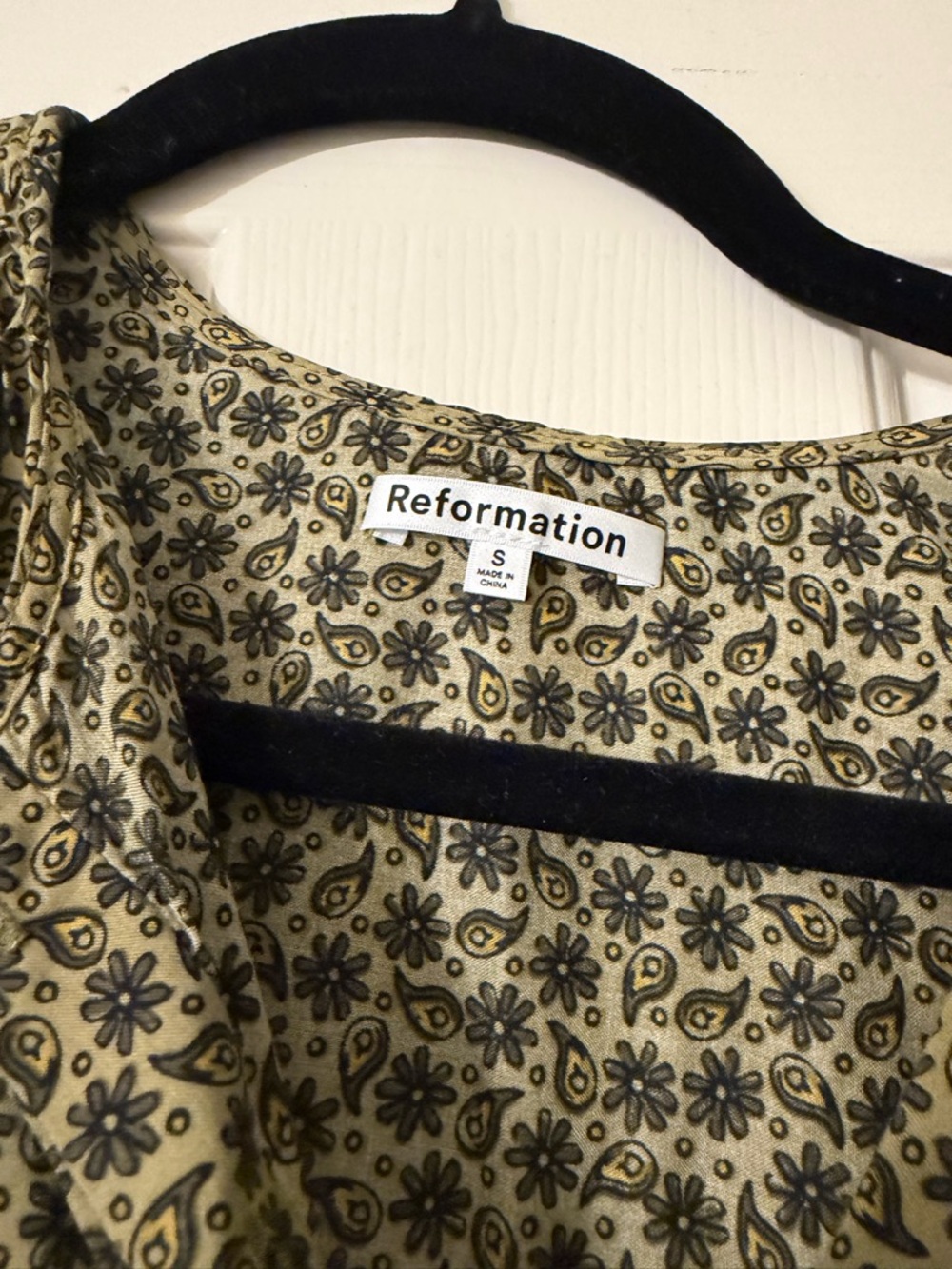 Reformation Button Front Blouse - Picture 2 of 5